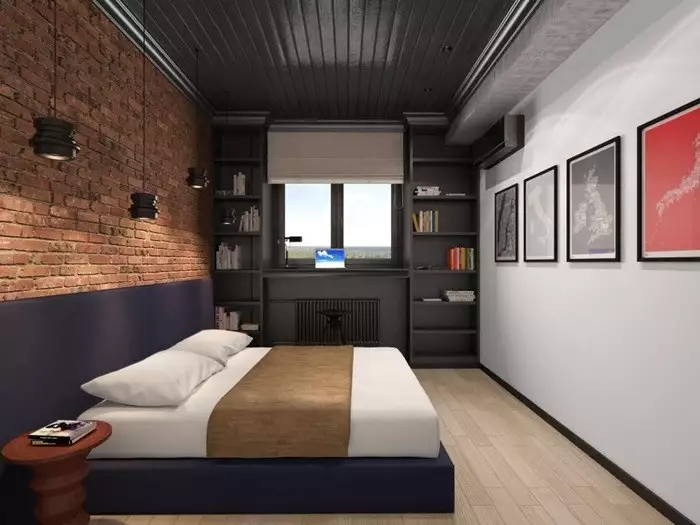 Современная спальня в стиле лофт — модные идеи для фото