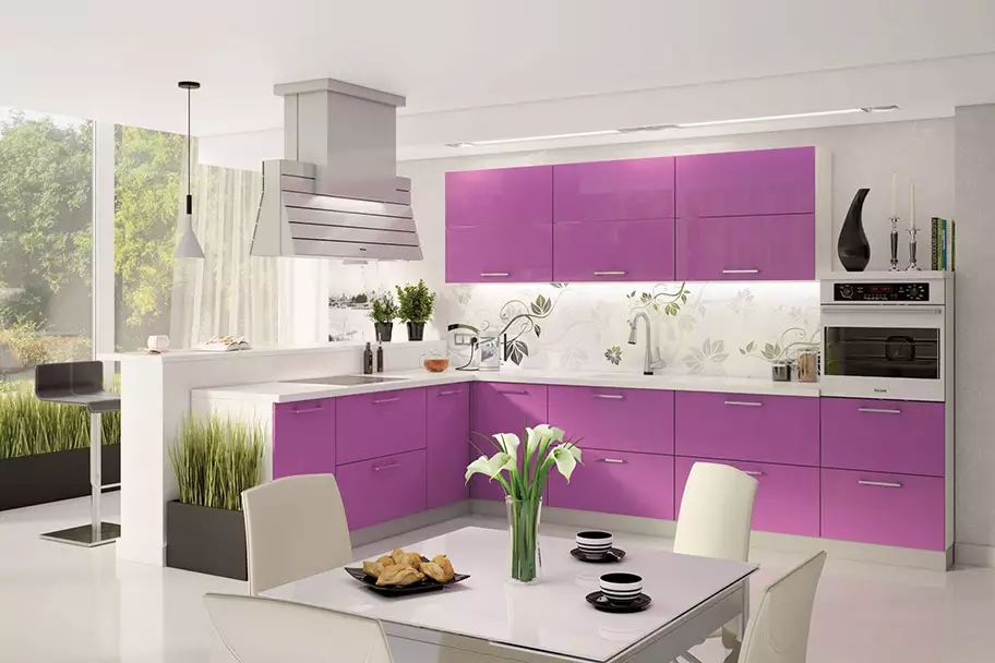 Фото: Кухня-гостиная - Интерьер квартиры в стиле минимализм, ЖК «Классика», 130 кв.м.