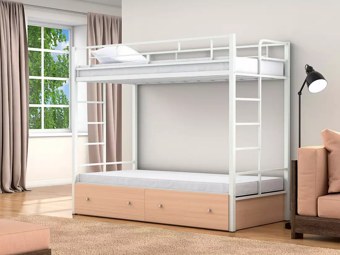 Деревянные кровати с выдвижными ящиками — преимущества моделей