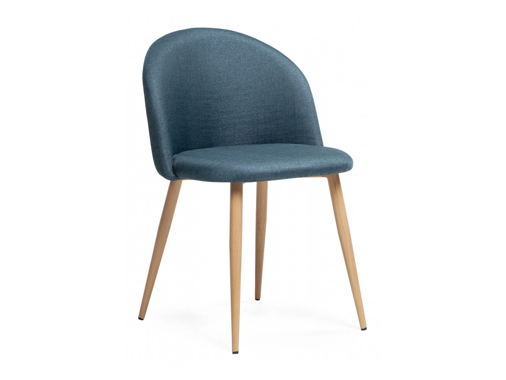 Aldo blue / wood Стул на металлокаркасе - фото №1
