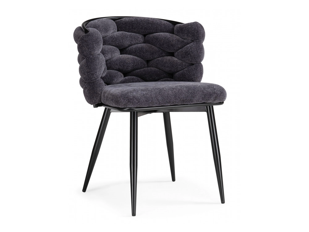 на металлокаркасе Rendi gray-blue / black Стул на металлокаркасе - фото №1