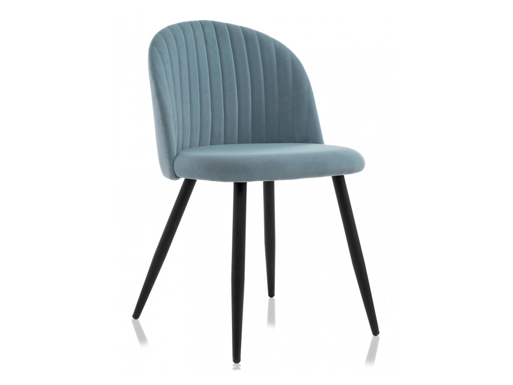 Gabi 1 light blue / black Стул на металлокаркасе - фото №1