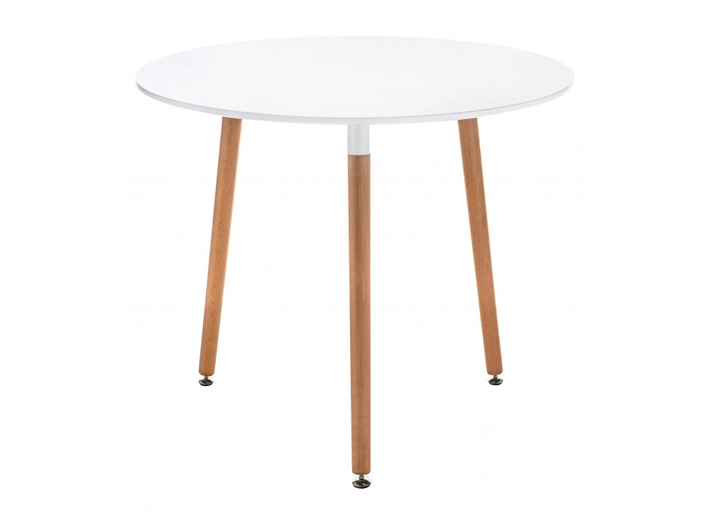 Lorini 80 white / wood Стол деревянный - фото №1
