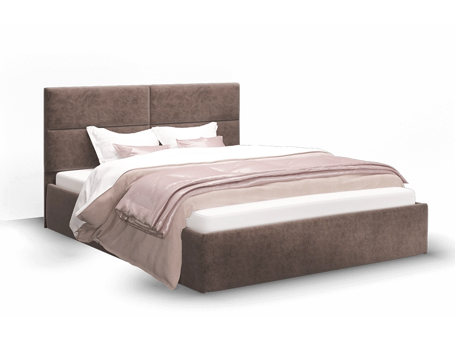 Кровать с подъемным механизмом Сити 120х200, коричневый - фото №1
