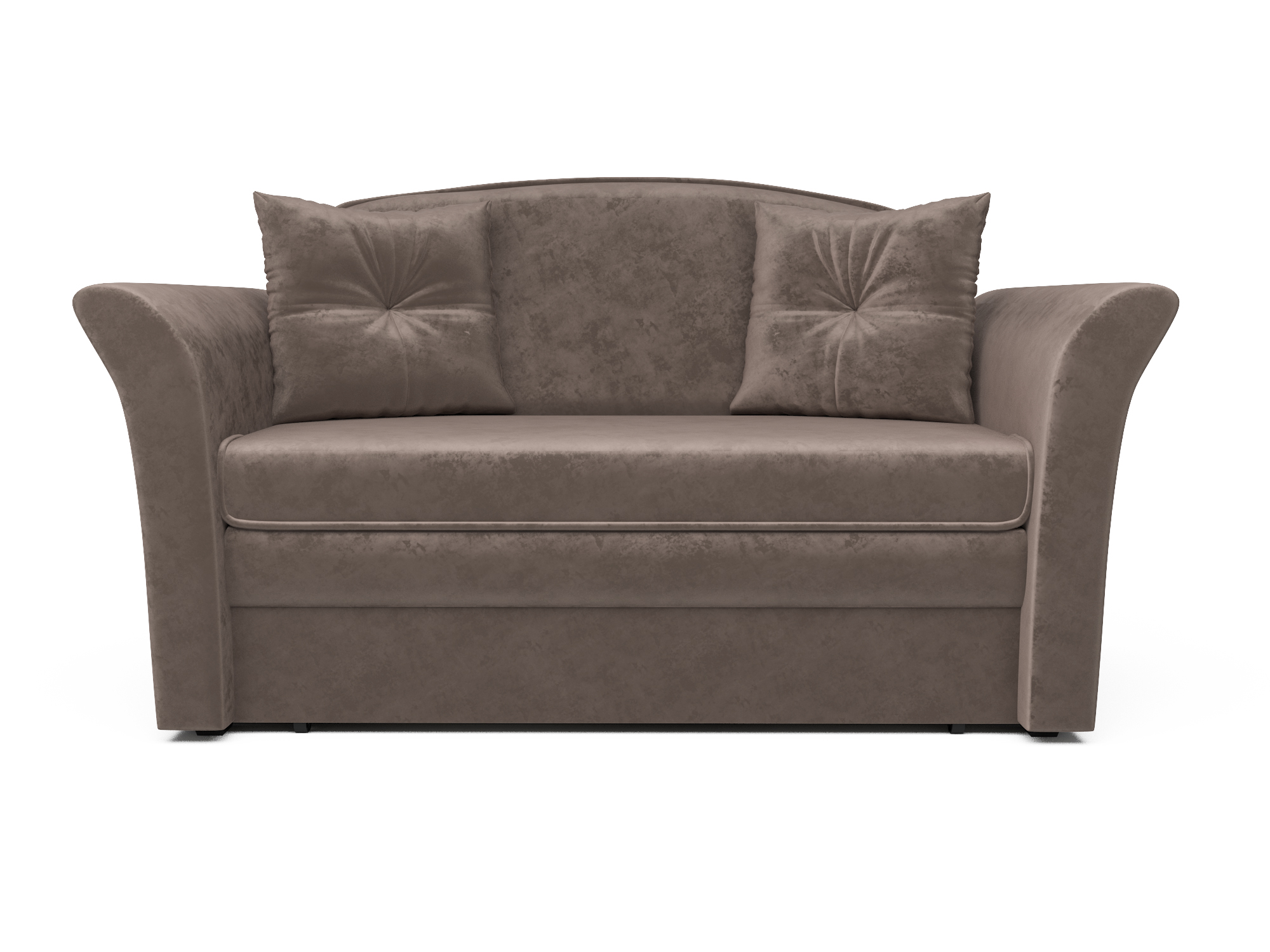Прямой диван малютка серый