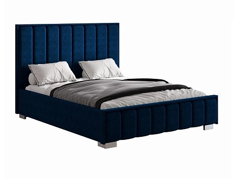 Кровать с подъемным механизмом Мирабель 120х200, синий - фото №1