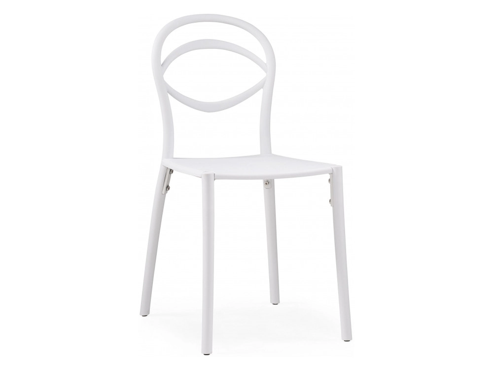 Simple white Пластиковый стул - фото №1