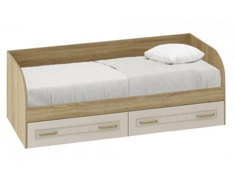 Кровать с настилом ЛДСП Маркиза КР-01 Light 80х186 - фото №1