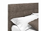Мягкая кровать Selesta 1200 кожа брауни с подъемным механизмом - фото №3