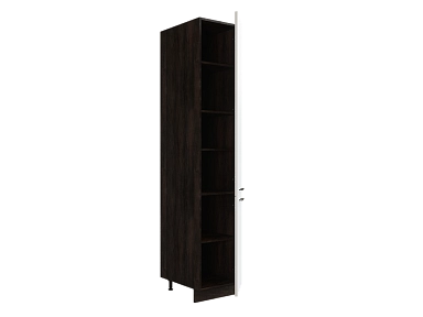 Шкаф П400 с 2-мя дверцами Мемфис ДБК/БЕЛ/СОФТ Ф20 - фото №1, 888_ММК-00001591