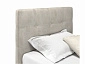 Мягкая кровать Selesta 900 кожа кремовый с подъемным механизмом - фото №3