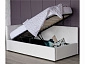 Односпальная кровать-тахта Bonna 900 белый с подъемным механизмом и матрасом ГОСТ - фото №3