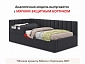 Мягкая кровать Milena 900 темная с подъемным механизмом и матрасом PROMO B COCOS - фото №10