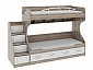 Кровать двухъярусная с лестницей с ящиками Прованс - фото №2