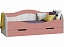 Юниор-15 МДФ Кровать №1 80х180 (Крафт белый, Розовый металлик), розовый металлик - миниатюра
