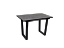 Стол Саен 8 раскладной, Черный/Бетон, металл - миниатюра