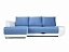 Угловой диван Поло Lux (Нью-Йорк) Левый, искусственная кожа, микровелюр - миниатюра
