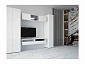 Модульная гостиная Флорис, композиция 2 (Черный глянец, Белый) - фото №2