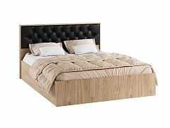 Кровать с настилом ДСП Модена МКР-1 160х200, гикори рокфорд - фото №1