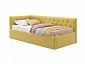Мягкая кровать-тахта Afelia 900 желтая с ортопедическим основанием - фото №2