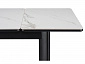 Кина 90(130)х65х76 alpine white / черный Керамический стол - фото №5