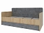 Кровать Киото (90х190), бетон темный - миниатюра