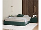 Мягкая кровать-софа без изголовья Base 1600 изумруд с подъемным механизмом - фото №3