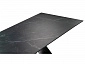 Ноттингем 160(220)х90х77 черный мрамор / черный Керамический стол - фото №8