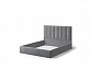 Кровать без основания Лира 160х200, серый - фото №2