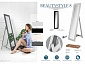 Зеркало напольное BeautyStyle 8 слоновая кость 138 см х 35 см - фото №12