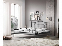 Кровать двойная 42.30 &quot;Мальта&quot; (металл черный) - фото №1