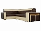 Угловой диван Мустанг с двумя пуфами Левый - фото №4