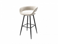 Стул полубарный Барни Р 700, Черный/CREAM LUX b03 - фото №1, mebvill5400