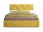 Мягкая кровать Tiffany 1600 желтая с подъемным механизмом с матрасом ГОСТ - фото №7