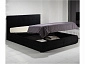 Мягкая кровать "Selesta" 1400 темная с матрасом ГОСТ с подъемным механизмом - фото №6