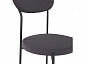 Комплект стульев Стивен (2 шт), черный велюр графитовый - фото №4