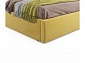 Мягкая кровать Ameli 1600 желтая с подъемным механизмом - фото №6