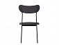 Комплект стульев Стивен (2 шт), черный велюр графитовый - фото №7