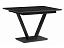 Бугун 120(160)х80 черный мрамор / черный Керамический стол, металл - миниатюра
