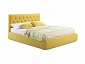 Мягкая кровать Verona 1800 желтая с подъемным механизмом - фото №2
