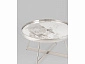 Журнальный столик STOOL GROUP STOOL GROUP Гера 80*80 Белая керамика, сталь серебро  - фото №3