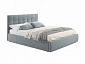 Мягкая кровать "Selesta" 1600 серая с матрасо АСТРА с подъемным механизмом - фото №2