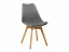 Bonuss dark gray Пластиковый стул, экокожа - миниатюра