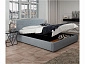 Мягкая кровать "Selesta" 1600 серая с матрасо АСТРА с подъемным механизмом - фото №6
