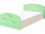 Юниор-2 Детская кровать 80, матовый (Салатовый, Дуб белёный), салатовый - миниатюра