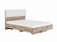 Кровать с настилом Николь 1.2 140х200, белый, экокожа - миниатюра