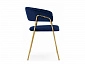 Kamelia 1 dark blue / gold Стул на металлокаркасе - фото №5