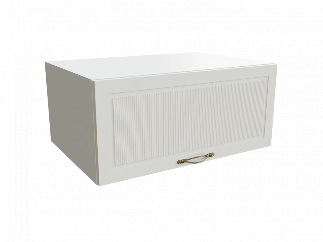 Шкаф ВГ810 верхний горизонтальный Моцарт БЕЛ/АНД/СИЛК Ф87 - фото №1