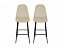 Комплект барных стульев Симпл, темно-бежевый, бархат - миниатюра
