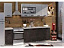 Кухня Рио 2.0 м бетон светлый / бетон темный,  - миниатюра